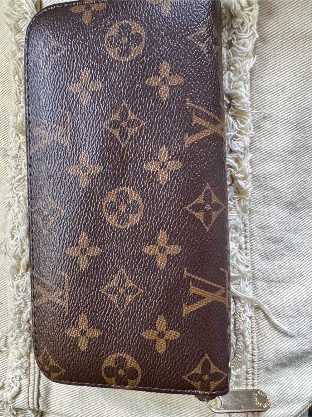LV Brown Monogram Zip Wallet